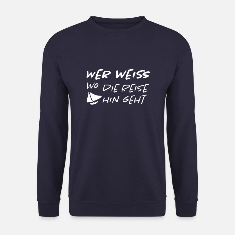 segeln Sprüche - Unisex Pullover - Navy