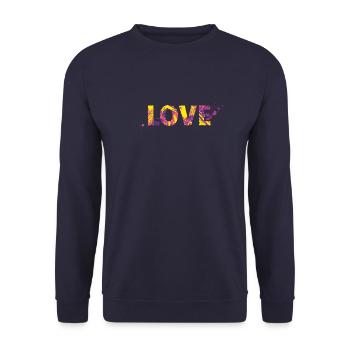 Amour - Sweat-shirt Unisexe - marine - Devant - Alina (178cm) & Michal (187cm)