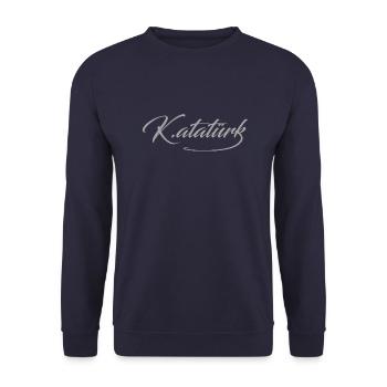 Mustafa Kemal Ataturk - Unisex Sweatshirt - navy - Front - Alina (178cm) & Michal (187cm)