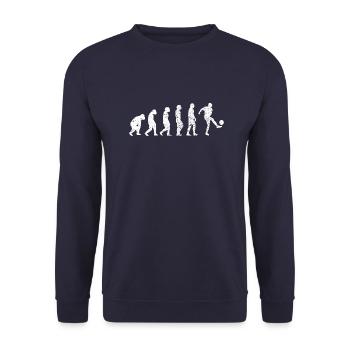 Équipe de football Football Design Joueur de football - Sweat-shirt Unisexe - marine - Devant - Alina (178cm) & Michal (187cm)