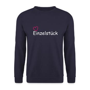 Einzelstück - Unisex Pullover - Navy - Vorne - Alina (178cm) & Michal (187cm)