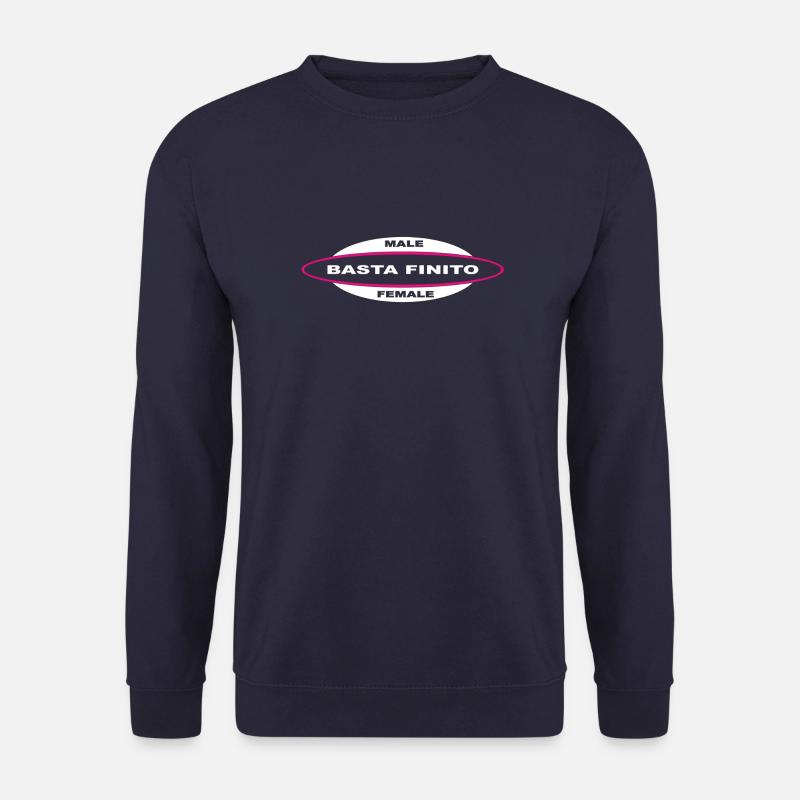 Basta Finito - Dark Force / pink - Unisex Sweatshirt - navy