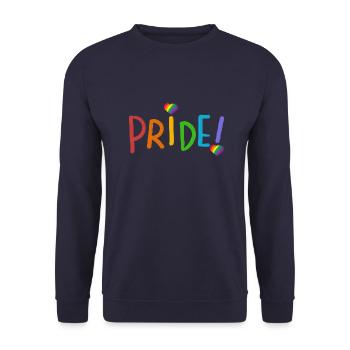 LGBT-Stolz - Unisex Pullover - Navy - Vorne - Alina (178cm) & Michal (187cm)