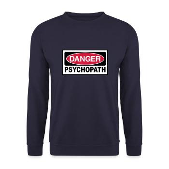 2541614 115188520 Psychopath - Unisex Sweatshirt - navy - Front - Alina (178cm) & Michal (187cm)