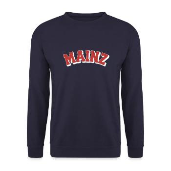 Mainz College - Unisex Pullover - Navy - Vorne - Alina (178cm) & Michal (187cm)