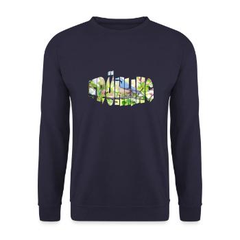 spring 1 - Unisex Sweatshirt - navy - Front - Alina (178cm) & Michal (187cm)
