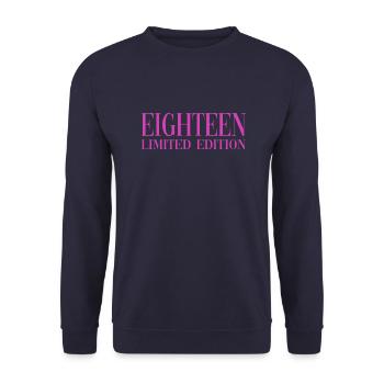 18e anniversaire dix-huit coolee - Sweat-shirt Unisexe - marine - Devant - Alina (178cm) & Michal (187cm)