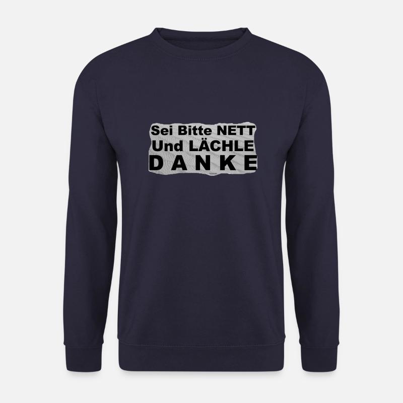 TOMZOFF Sei Bitte Nett - Unisex Pullover - Navy