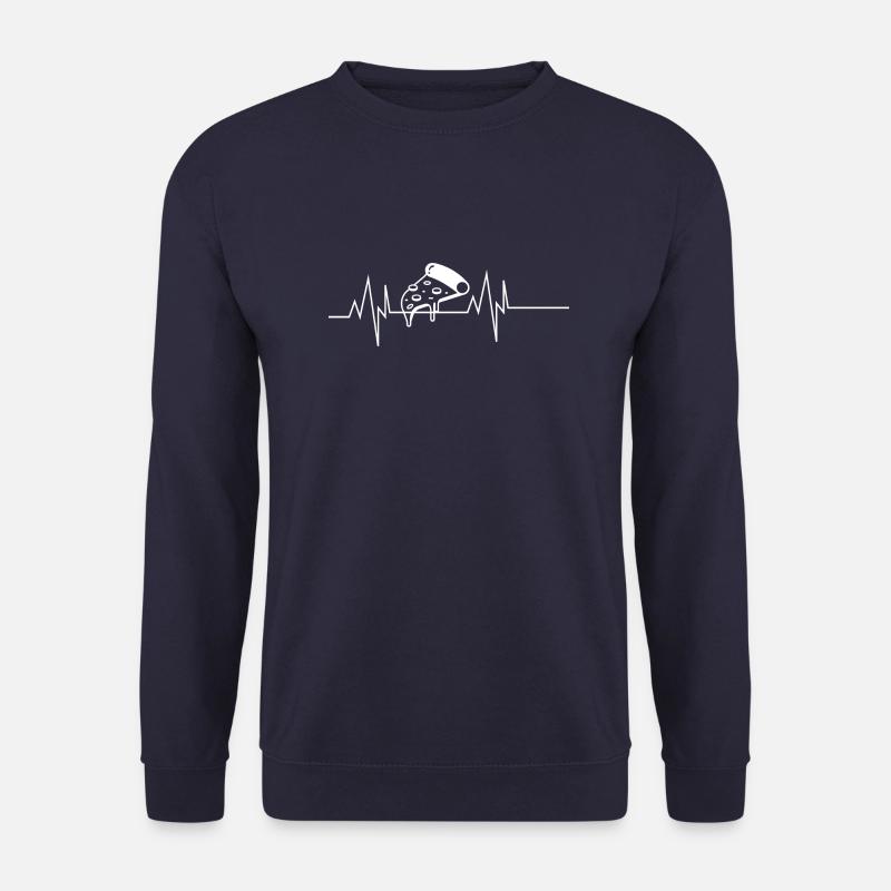 Pizza Herzschlag - Unisex Pullover - Navy