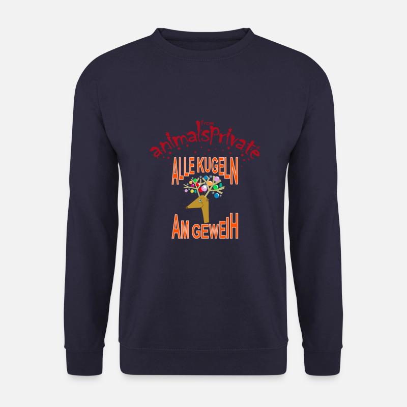 alle Kugeln am Geweih - Unisex Pullover - Navy