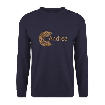 Für Andrea - Unisex Pullover - Navy - Vorne - Alina (178cm) & Michal (187cm)