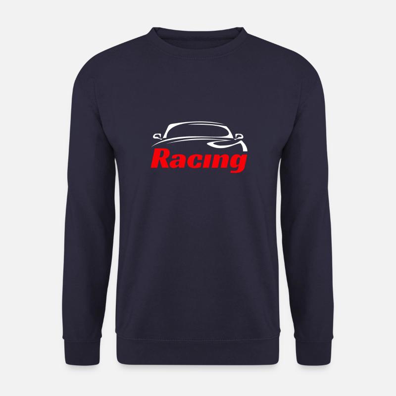 Rennwagen 🤍❤️ - Unisex Pullover - Navy