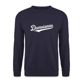 Damoiseau - Sweat-shirt Unisexe - marine - Devant - Alina (178cm) & Michal (187cm)