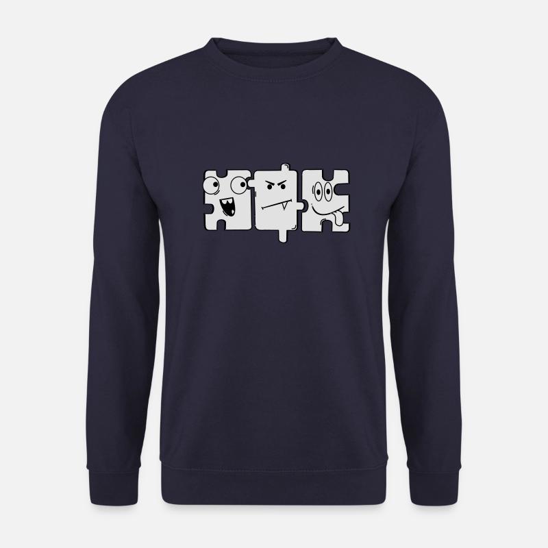 Monster Puzzle - Unisex Sweatshirt - navy