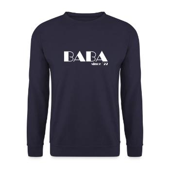 BABA 22 w - Sweat-shirt Unisexe - marine - Devant - Alina (178cm) & Michal (187cm)