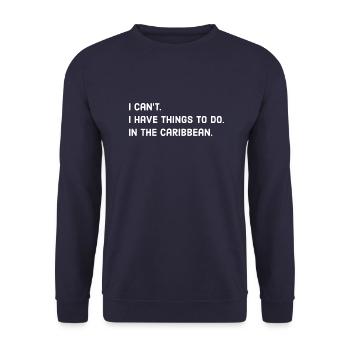 Karibik - Unisex Pullover - Navy - Vorne - Alina (178cm) & Michal (187cm)
