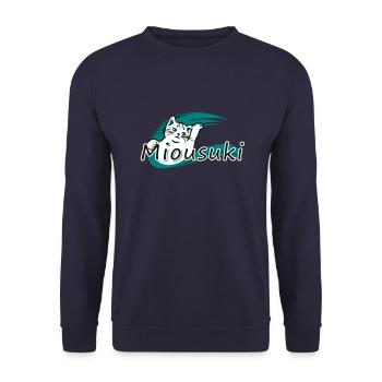 Miousuki couleur - Sweat-shirt Unisexe - marine - Devant - Alina (178cm) & Michal (187cm)