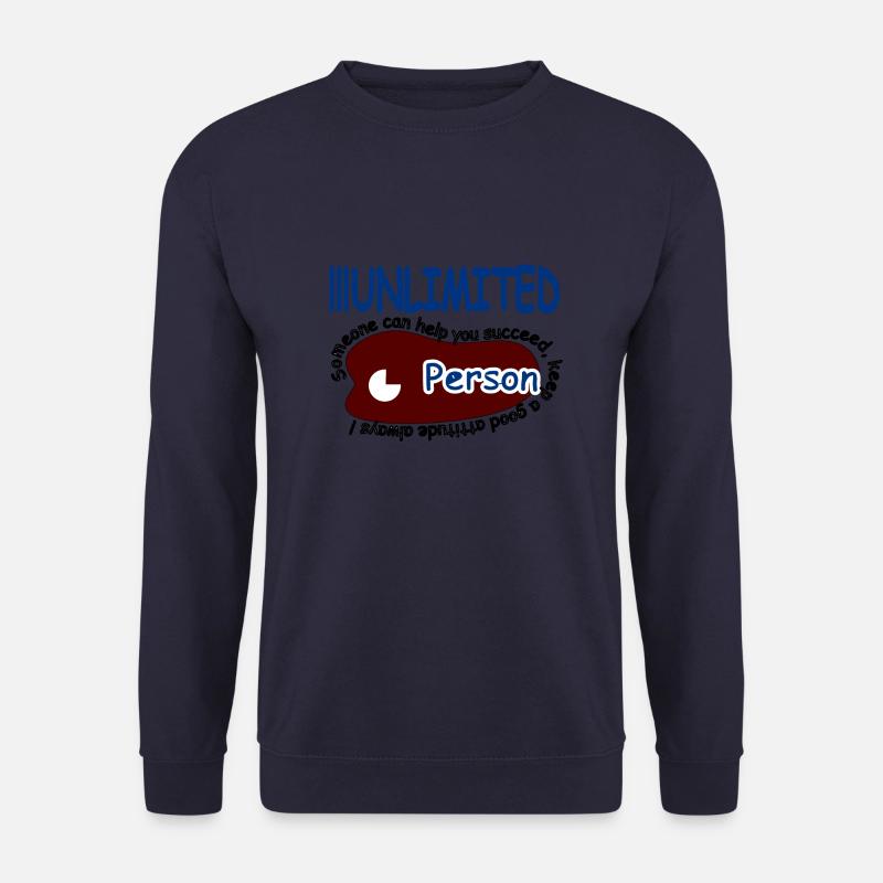 Someone can help you keep a good attitude always - Unisex Pullover - Navy