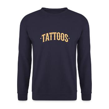Tattoos - Sweat-shirt Unisexe - marine - Devant - Alina (178cm) & Michal (187cm)