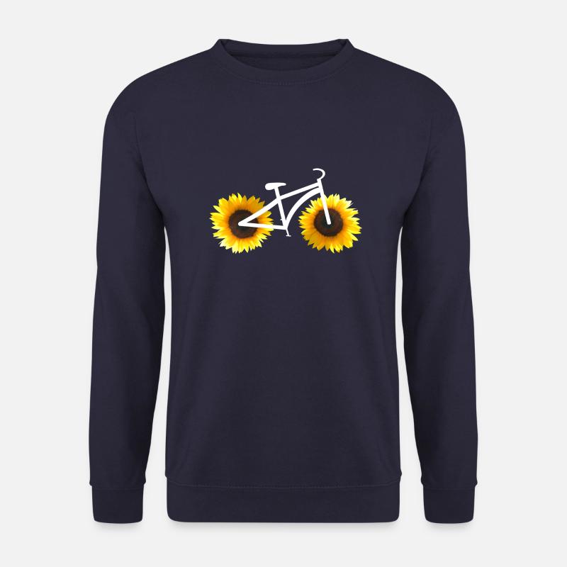 Sonnenblume Fahrrad - Unisex Pullover - Navy