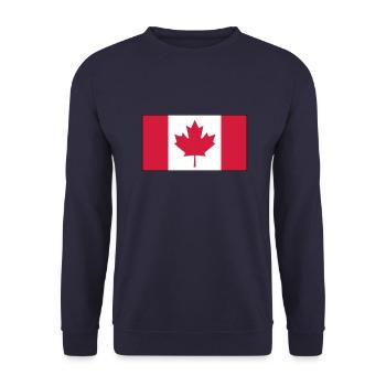 Canada flag - Unisex Sweatshirt - navy - Front - Alina (178cm) & Michal (187cm)