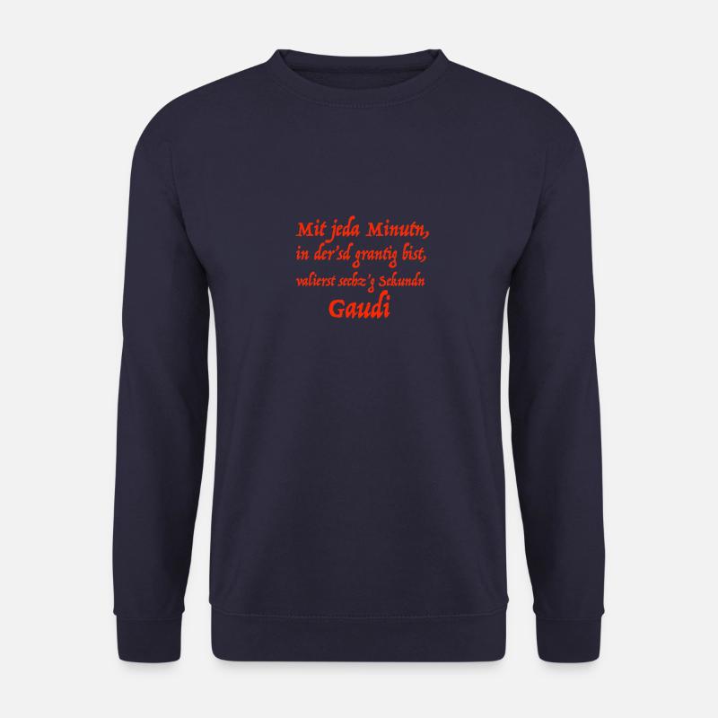 bayerischer spruch - Unisex Pullover - Navy