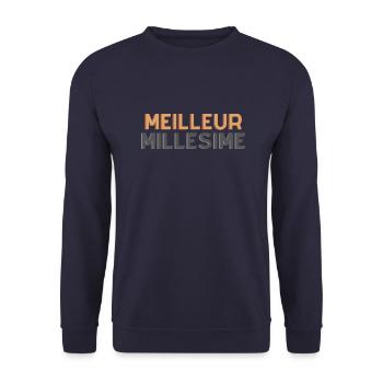 Meilleur Millésime - Sweat-shirt Unisexe - marine - Devant - Alina (178cm) & Michal (187cm)