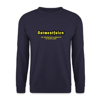Westphalie orientale Alternative à la bonne humeur - Sweat-shirt Unisexe - marine - Devant - Alina (178cm) & Michal (187cm)