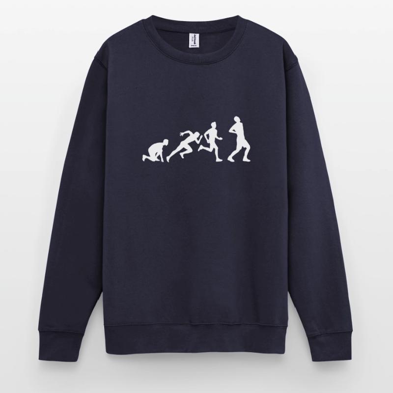 Evolution maux de dos blanc Sweat-shirt Unisexe