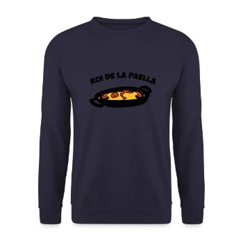 roi de la paella - Unisex Pullover - Navy - Vorne - Alina (178cm) & Michal (187cm)