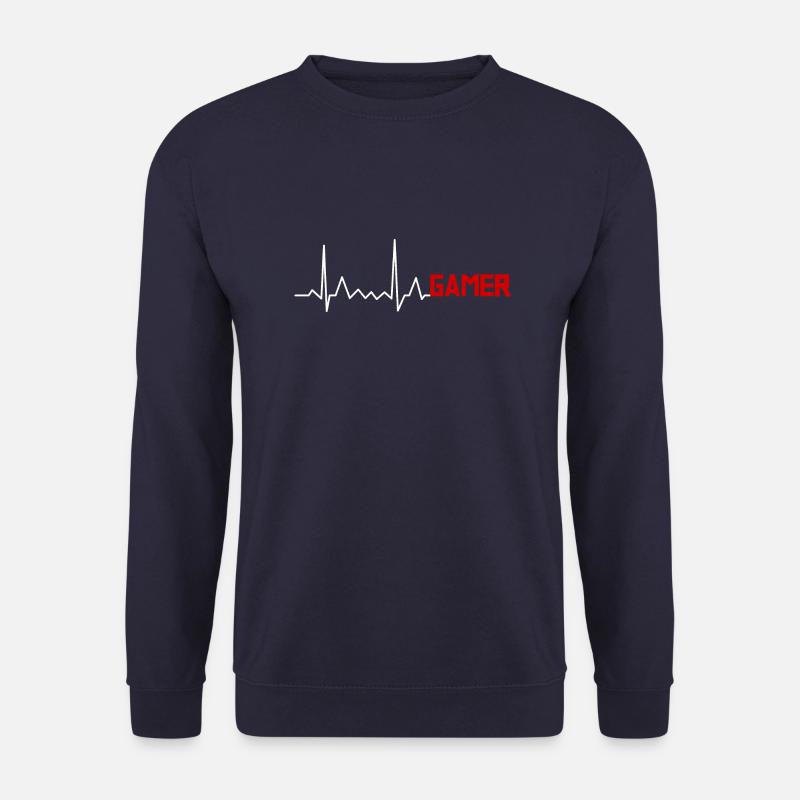 Gamer Herzschlag EKG Puls - Unisex Pullover - Navy