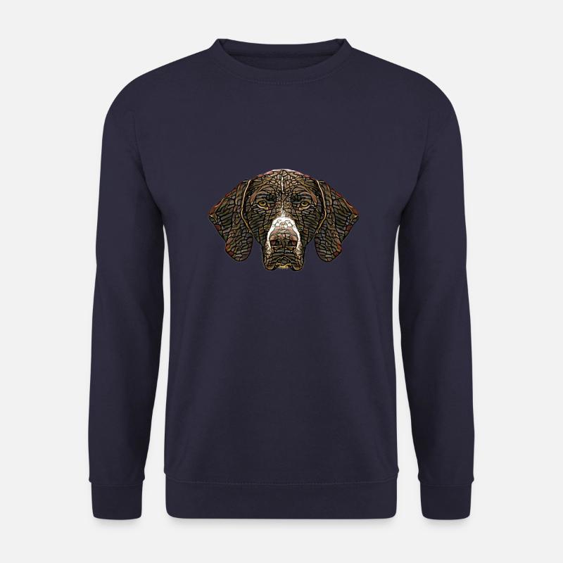 German Shorthaired Pointer Face - Unisex Sweatshirt - navy