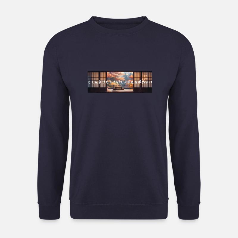 Gemütlich, nicht ausgefallener Herbst - Unisex Pullover - Navy