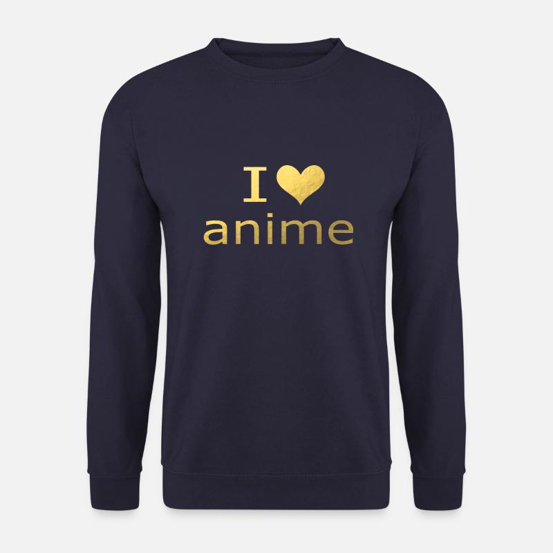 I love anime Herz manga - Unisex Pullover - Navy