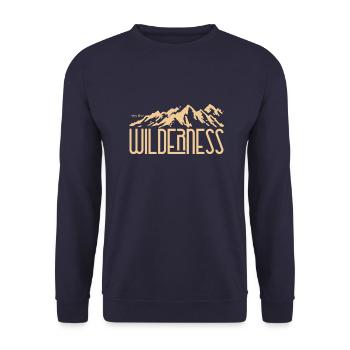 Into the wilderness - Unisex Pullover - Navy - Vorne - Alina (178cm) & Michal (187cm)
