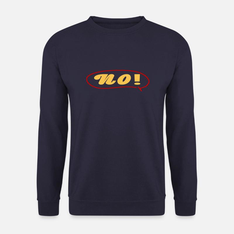 No mit Sprechblase - Unisex Pullover - Navy