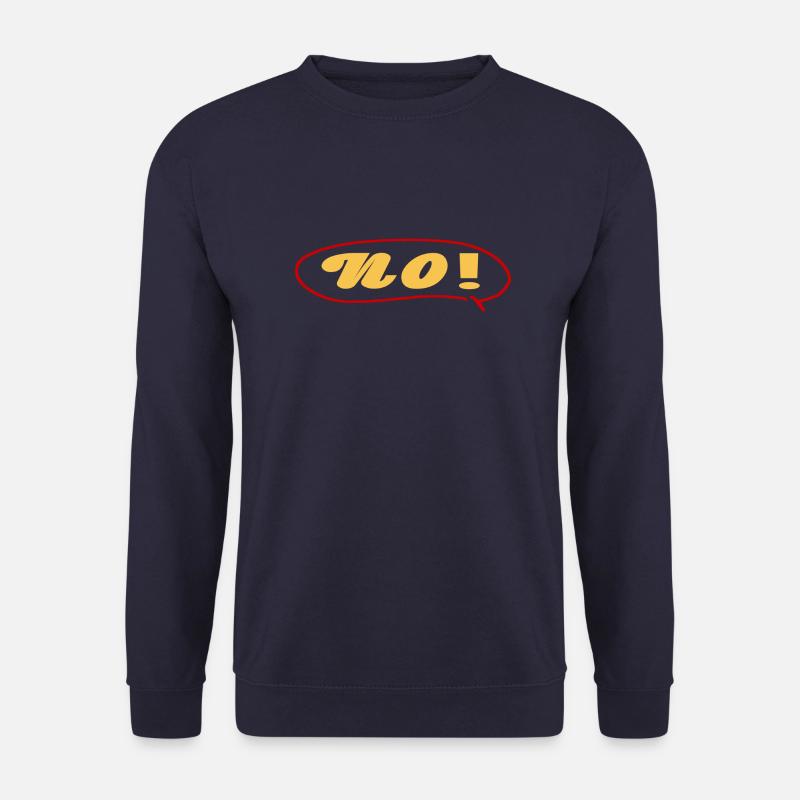 No with speech bubble - Unisex Sweatshirt - navy