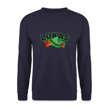 Lukas autumnal - Unisex Sweatshirt - navy - Front - Alina (178cm) & Michal (187cm)