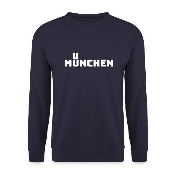 Munich Bavaria Minga City Bavaria Frauenkirche - Unisex Sweatshirt - navy - Front - Alina (178cm) & Michal (187cm)