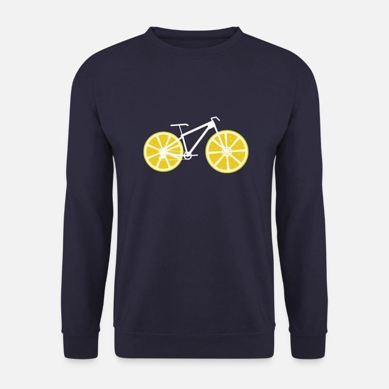 Zitronen-Fahrrad - Unisex Pullover - Navy