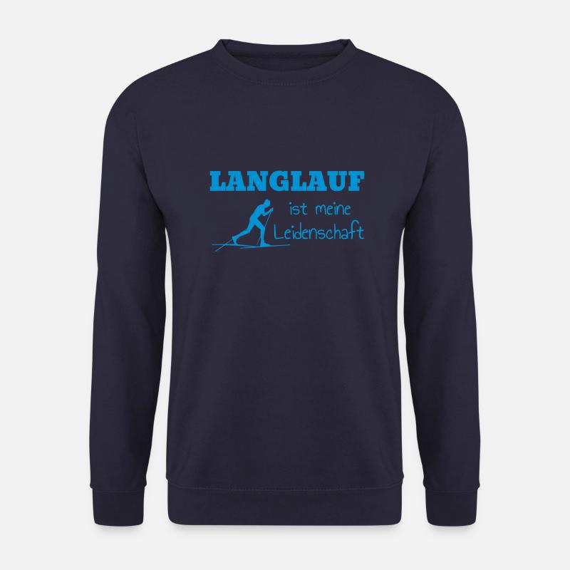 Langlaufen / Langlauf / eislaufen / Langläufer - Unisex Pullover - Navy
