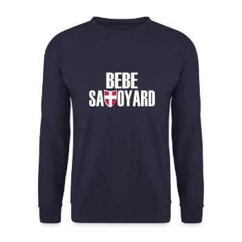 bebe savoyard - Sweat-shirt Unisexe - marine - Devant - Alina (178cm) & Michal (187cm)