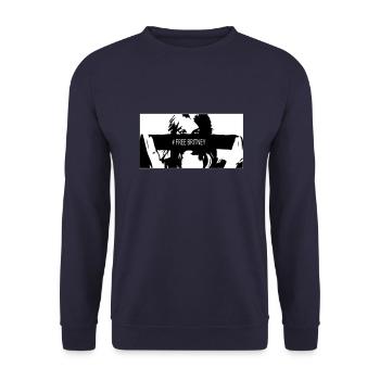 Britney gratis - Unisex Pullover - Navy - Vorne - Alina (178cm) & Michal (187cm)
