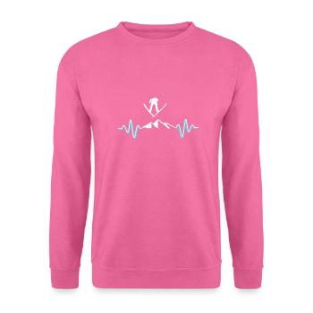skispringen - Unisex Pullover - Pink - Vorne