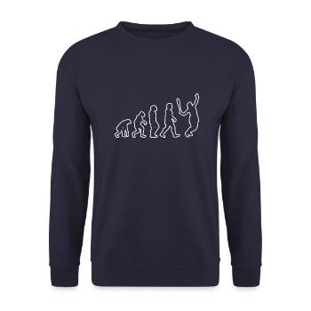Joueur de tennis Raquette de tennis Club de tennis - Sweat-shirt Unisexe - marine - Devant - Alina (178cm) & Michal (187cm)