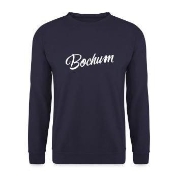 Bochum - Sweat-shirt Unisexe - marine - Devant - Alina (178cm) & Michal (187cm)