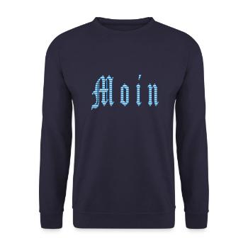 Moin - Unisex Pullover - Navy - Vorne - Alina (178cm) & Michal (187cm)