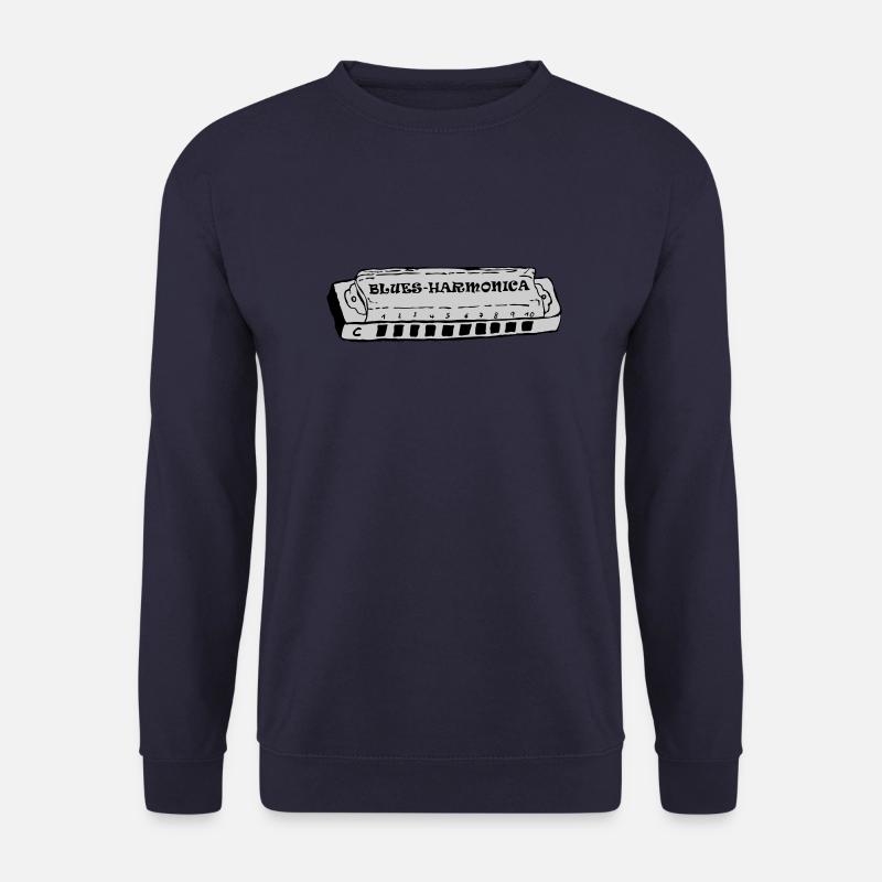 bluesharmonica - Unisex Pullover - Navy