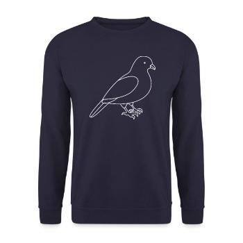 Dove - Unisex Sweatshirt - navy - Front - Alina (178cm) & Michal (187cm)