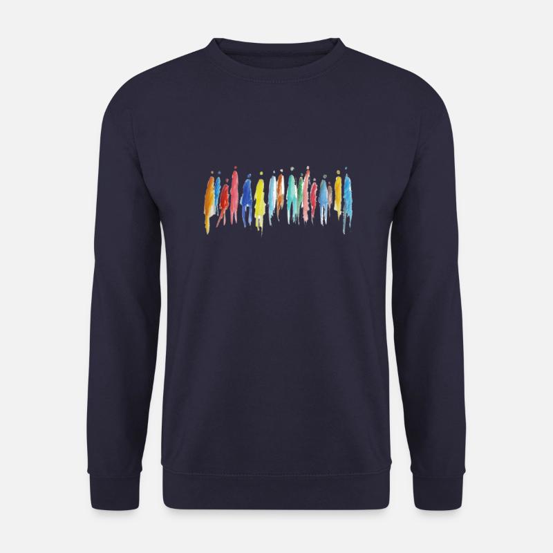 crowd - Menschengruppe - Unisex Pullover - Navy